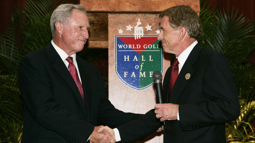 Richard Ferris retirement party held at the World Golf Hall of Fame on November 12, 2007 at World Golf Village in St. Augustine, Florida. Also photographed is PGA TOUR Commissioner Tim Finchem.
Photo by: Stan Badz/PGA TOUR