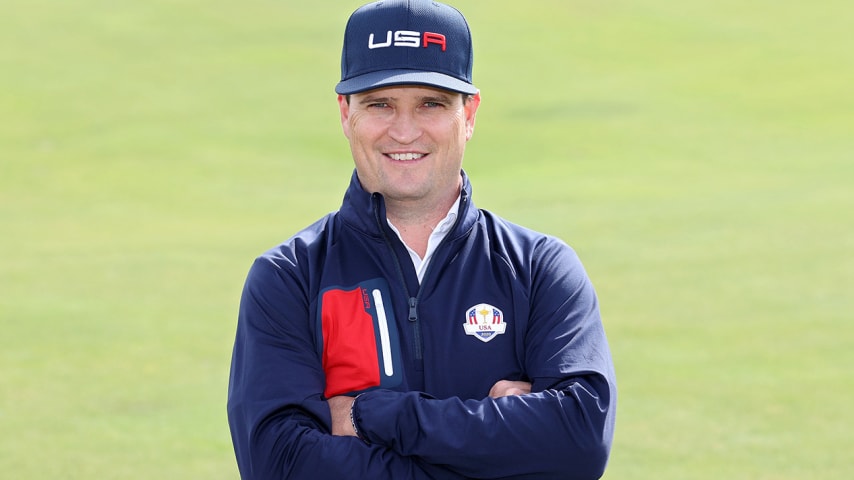 KOHLER, WISCONSIN - SEPTEMBER 22: Vice-captain Zach Johnson of team United States poses for a photo prior to the 43rd Ryder Cup at Whistling Straits on September 22, 2021 in Kohler, Wisconsin. (Photo by Warren Little/Getty Images)