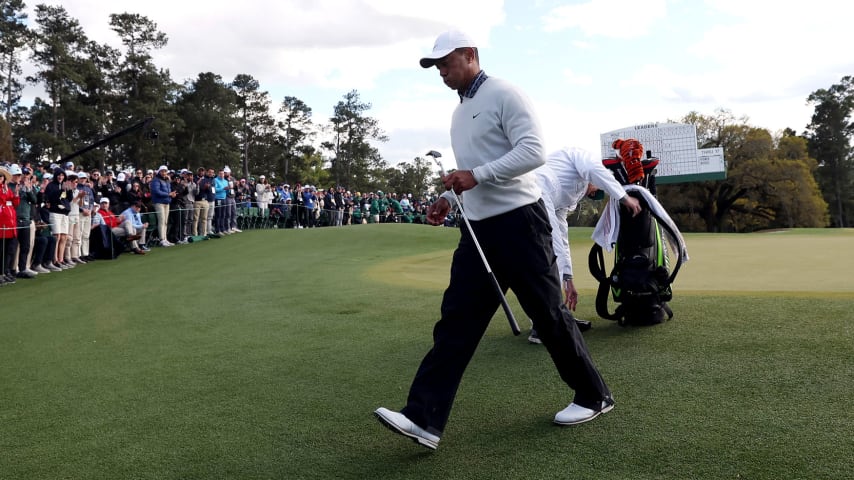 Tiger Woods struggles with putter en route to worst-ever score at Augusta National