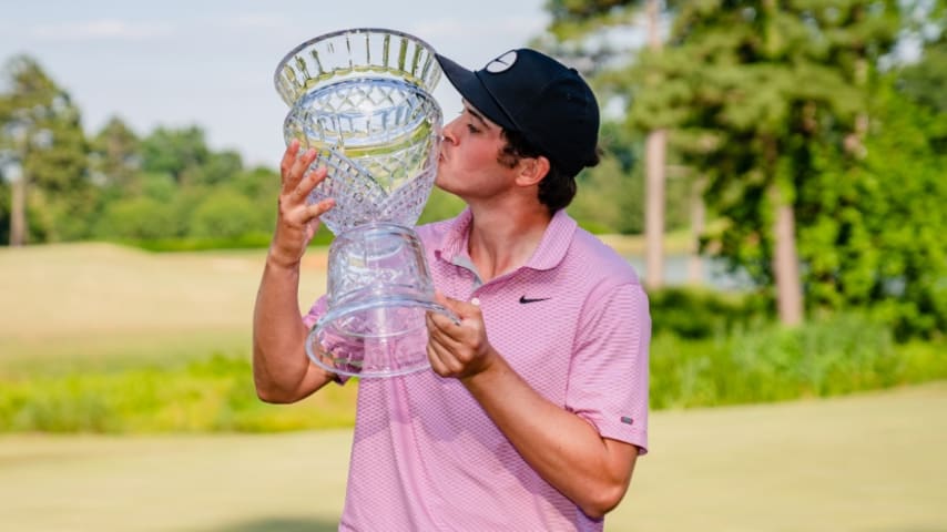 Georgia alum Davis Thompson earns first Korn Ferry Tour title at REX Hospital Open