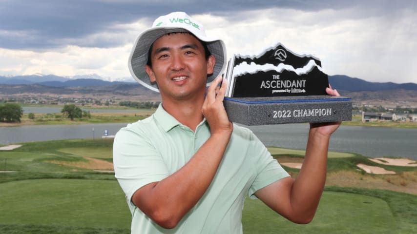 Zecheng Dou wins The Ascendant presented by Blue, secures return to PGA TOUR