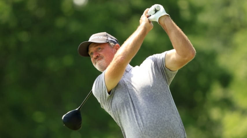 Jerry Kelly, Alex Cejka share lead at Bridgestone SENIOR PLAYERS Championship