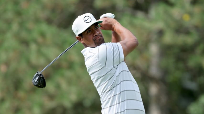 Tony Finau, Taylor Pendrith share lead at Rocket Mortgage Classic