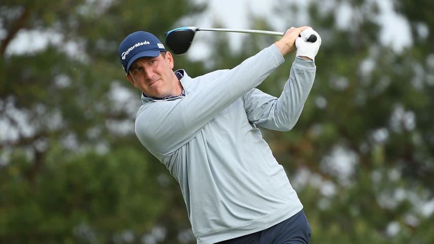 GLENVIEW, ILLINOIS - MAY 27: Mickey DeMorat plays his tee shot on the second hole during the first round of the Evans Scholar Invitational at the Glen Club on May 27, 2021 in Glenview, Illinois. (Photo by Quinn Harris/Getty Images)