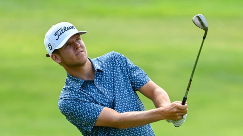 Three players share 18-hole lead at the Utah Championship presented by Zions Bank