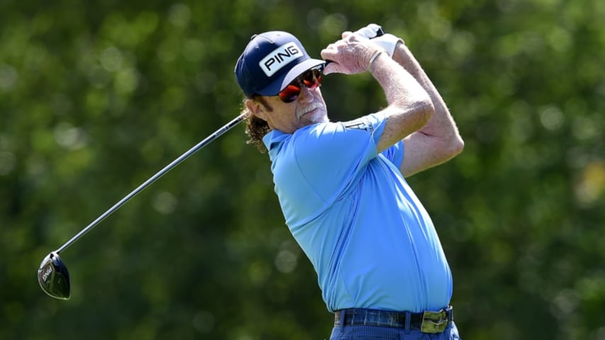 Miguel Angel Jimenez, Billy Andrade share lead at Boeing Classic
