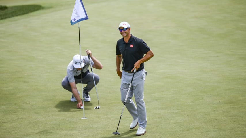 WILMINGTON, DELAWARE - AUGUST 18: during the first round of the BMW Championship, the second event of the FedExCup Playoffs, at Wilmington Country Club on August 18, 2022 in Wilmington, Delaware. (Photo by Keyur Khamar/PGA TOUR via Getty Images)