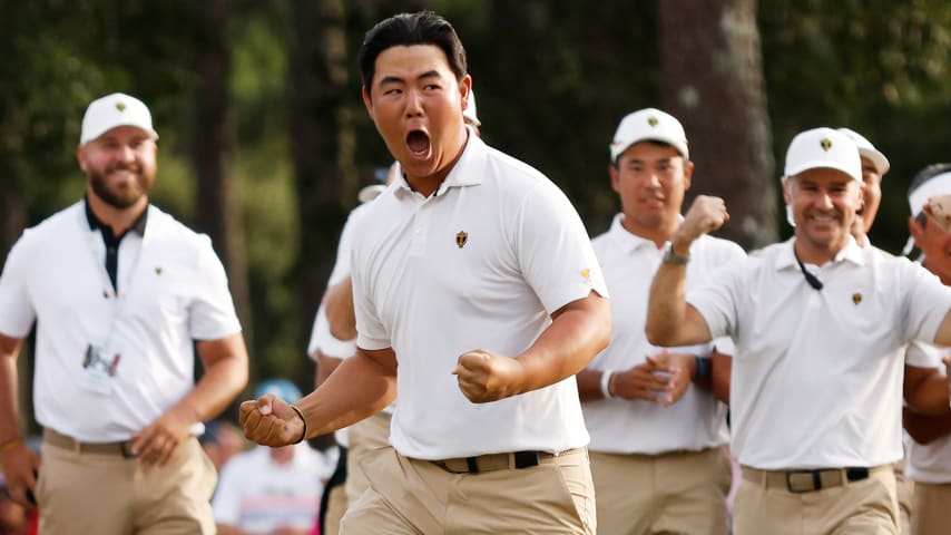 Tom Kim ignites International Team hopes with epic day at Presidents Cup