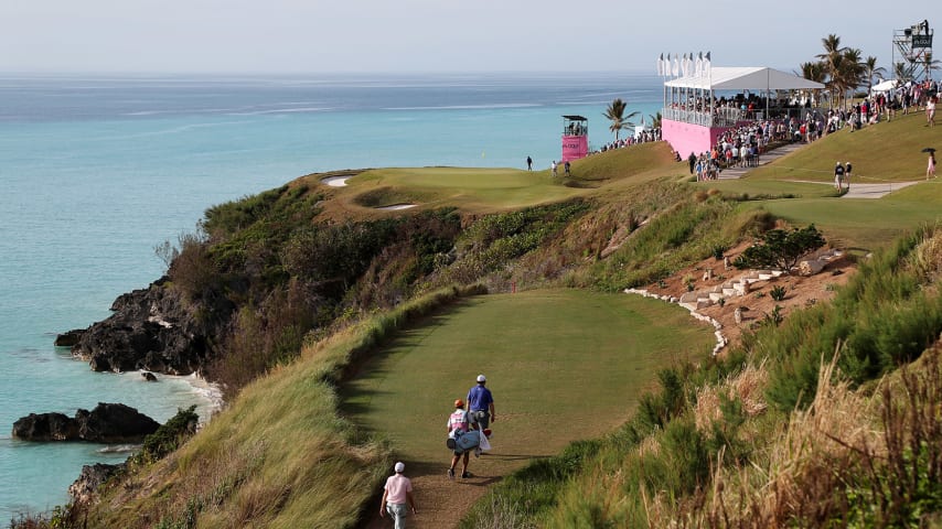 SOUTHAMPTON, BERMUDA - NOVEMBER 03: Brendon Todd of the United States walks to the 16th green fairway during the final round of the Bermuda Championship at Port Royal Golf Course on November 03, 2019 in Southampton, Bermuda. (Photo by Rob Carr/Getty Images)