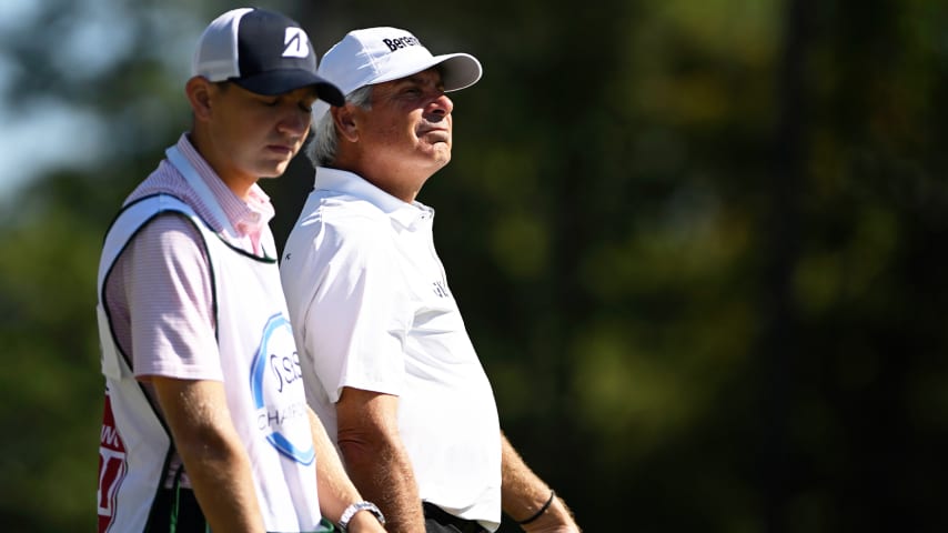 Fred Couples' fill-in caddie had front-row seat to remarkable win