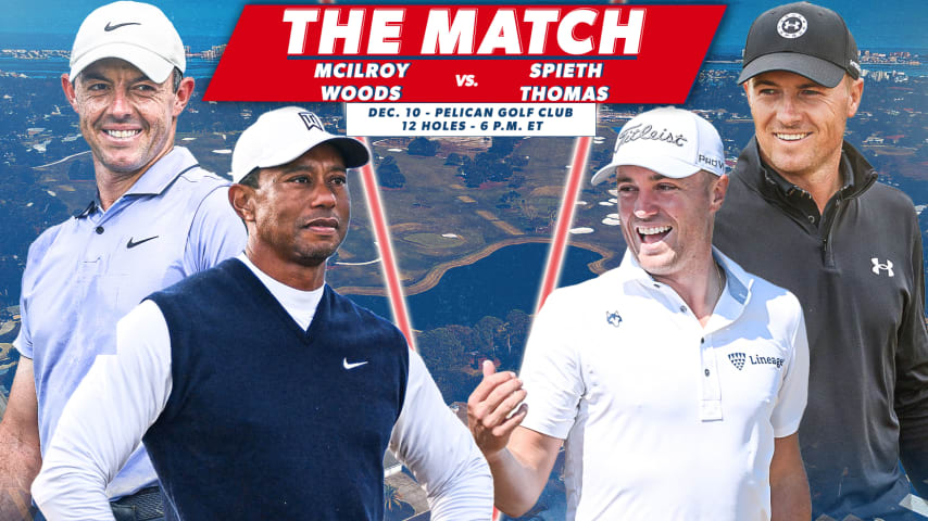 How to Watch: Tiger Woods, Rory McIlroy vs. Justin Thomas, Jordan Spieth, Capital One's The Match