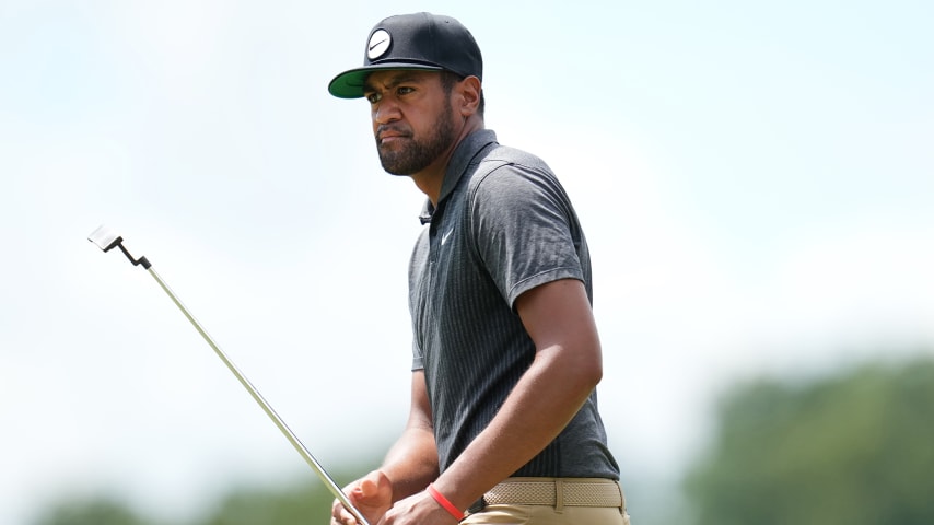 Tony Finau ties career low with 62 to lead Cadence Bank Houston Open