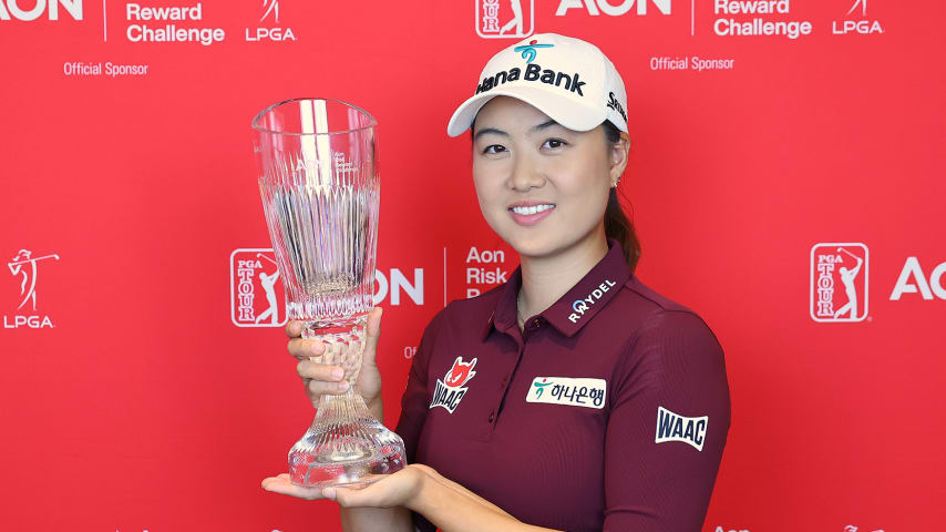 Minjee Lee dominated statistically on way to $1 million first prize in Aon Risk Reward Challenge