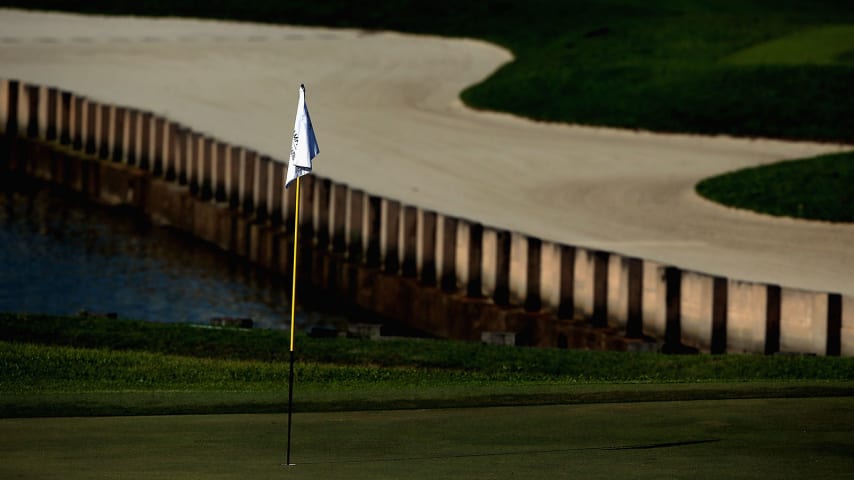 SINGAPORE - MAY 02:  Generic golf image of a ball next to a flag on day two of The Championship at Laguna National held at Laguna National Golf & Country Club on May 2, 2014 in Singapore.  (Photo by Andrew Redington/Getty Images)