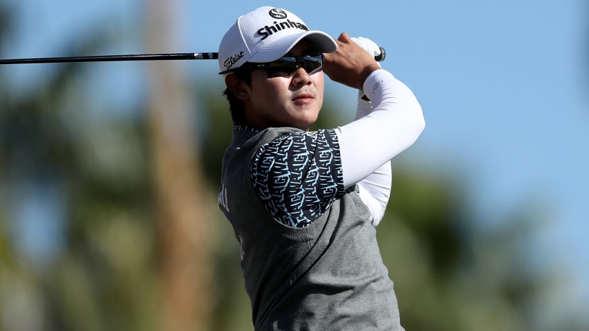 S.H. Kim’s gravity-defying swing at PGA West’s Stadium Course