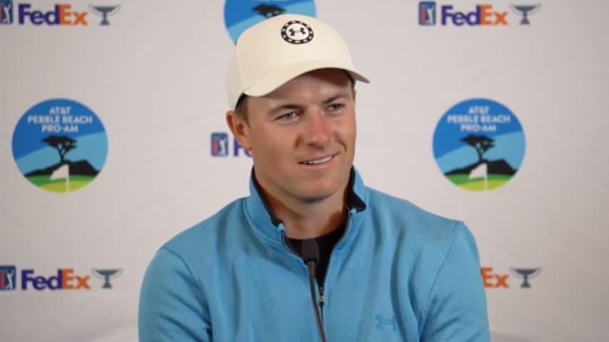 Jordan Spieth talks Netflix doc before playing at Pebble Beach