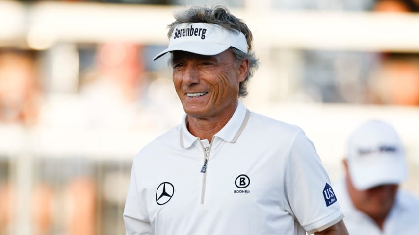 Bernhard Langer leads by one at Chubb Classic