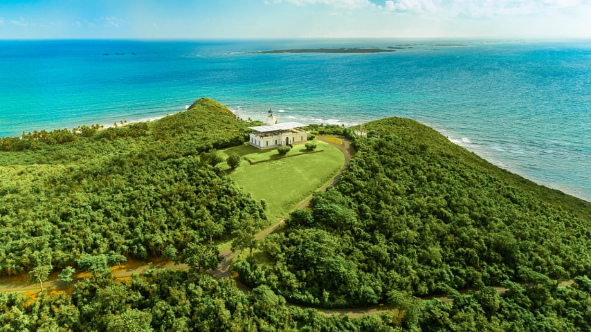 A scenic view of Punta Borinquen Golf Club. (Courtesy Puerto Rico Tourism Authority)