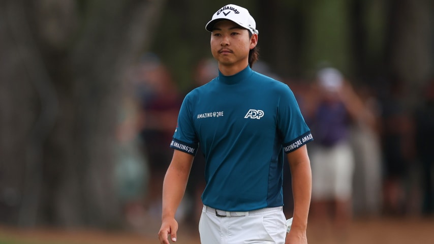 Min Woo Lee rides up-and-down day to best TOUR finish