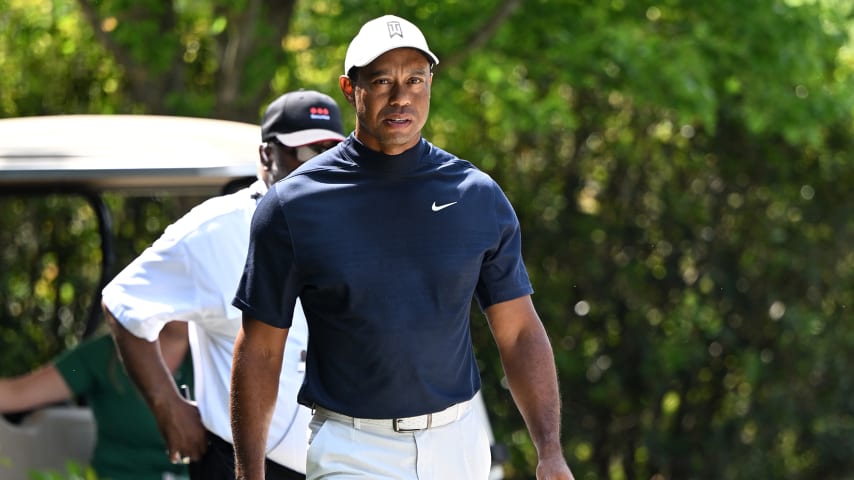 Tiger Woods ties Masters record for consecutive cuts made