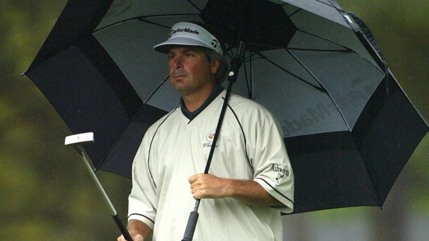 AUGUSTA, GA - APRIL 8:  Fred Couples of the USA walks down the first fairway during the first round of the Masters at the Augusta National Golf Club on April 8, 2004 in Augusta, Georgia.  (Photo by Andrew Redington/Getty Images) *** Local Caption *** Fred Couples