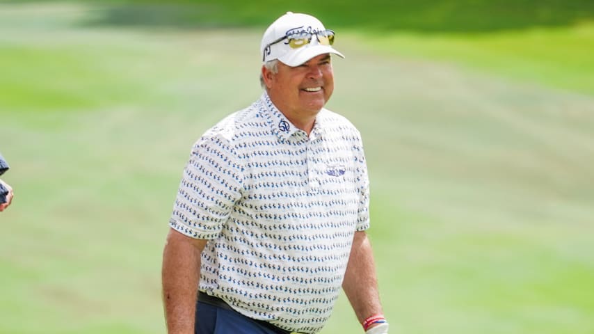 Kenny Perry during a practice round at the Invited Celebrity Classic contested at Las Colinas CC. (Elise Tallent/PGA TOUR)