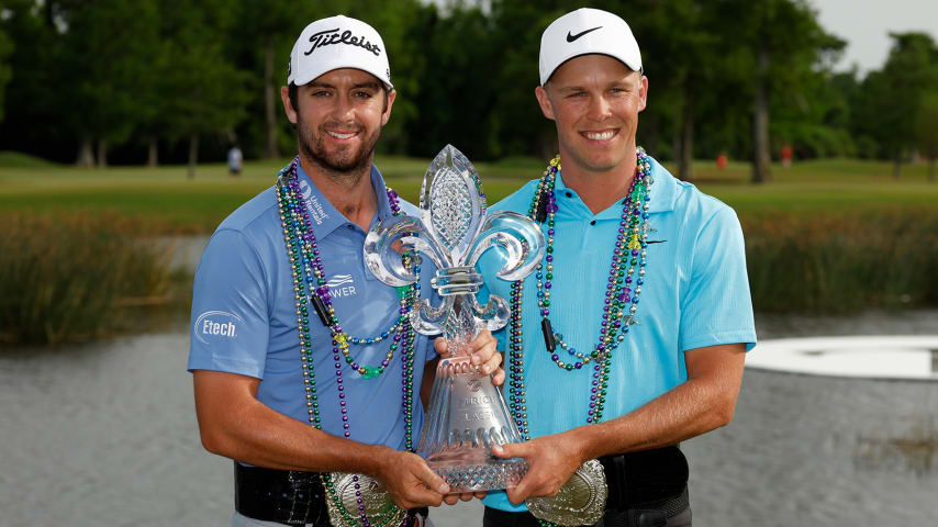 Longtime friends Nick Hardy and Davis Riley cherish first TOUR title together