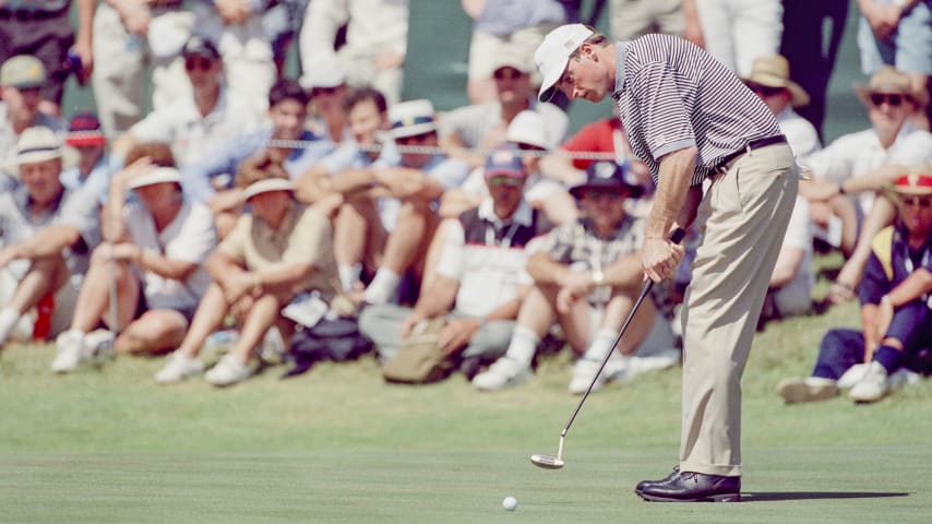 Jim Furyk
1998 Presidents Cup - December
Royal Melbourne Golf Club
Black Rock, Victoria, Australia
PGA TOUR Archive via Getty Images