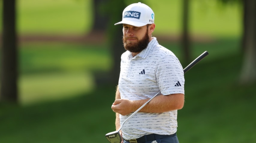 Tyrrell Hatton, Wyndham Clark, Nate Lashley share lead at Wells Fargo Championship