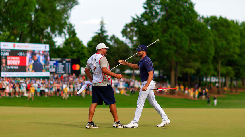 Wyndham Clark earns first TOUR title at Wells Fargo Championship 