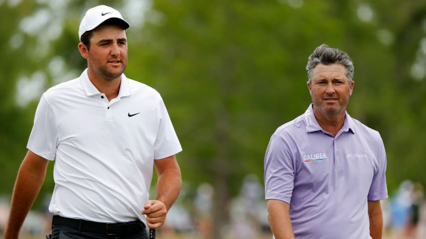 Scottie Scheffler and Ryan Palmer are used to sharing