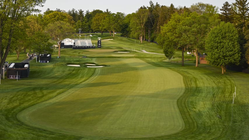 ROCHESTER, NEW YORK - MAY 17:  during a practice round prior to the 2023 PGA Championship at Oak Hill Country Club on May 17, 2023, in Rochester, New York. (Photo by Keyur Khamar/PGA TOUR via Getty Images)