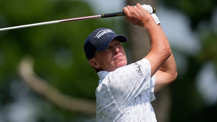 Steve Stricker posts 64 for share of lead at American Family Insurance Championship