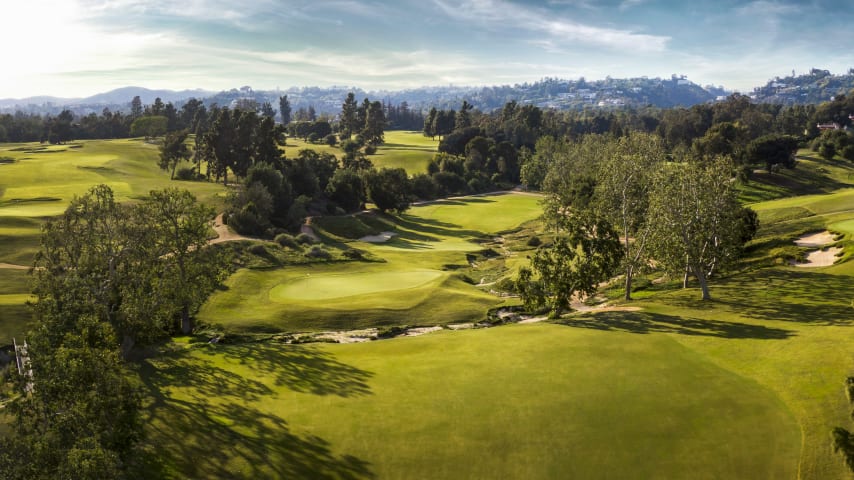The par-4 second hole at The Los Angeles Country Club. (Credit USGA)