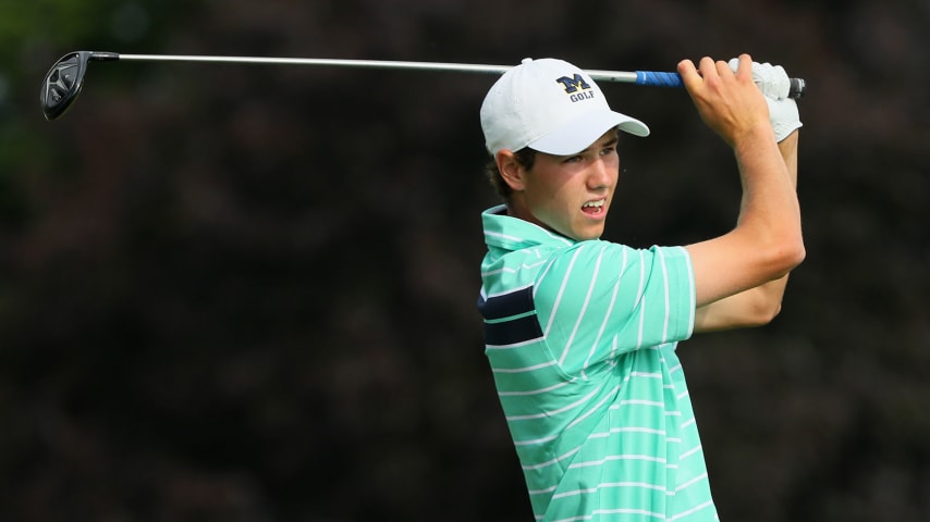 Kyle Mueller's only prior TOUR start came at the 2016 U.S. Open, when he was a rising junior at Michigan. (Andrew Redington/Getty Images)