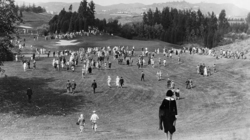 A tournament on the North Course at LACC in 1930. (Courtesy USGA)
