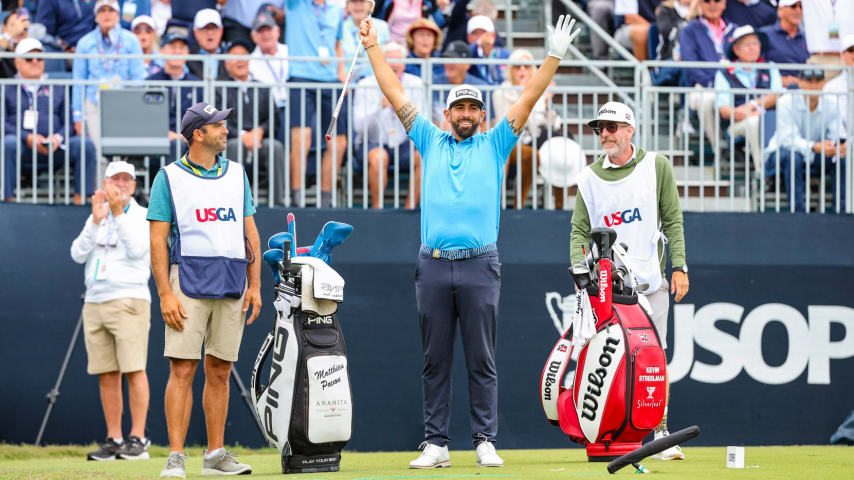 Matthieu Pavon makes ace on No. 15 at U.S. Open