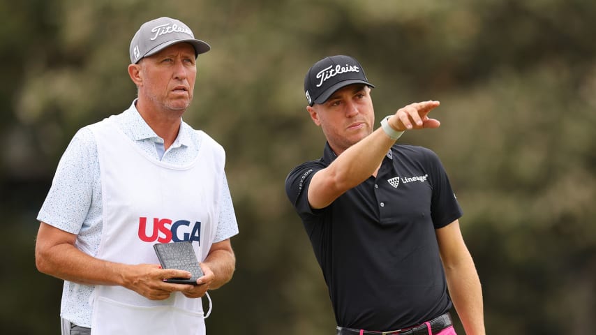 Justin Thomas carded rounds of 73-81 at the U.S. Open, but he was candid in meeting with the media Friday afternoon. (Andrew Redington/Getty Images)