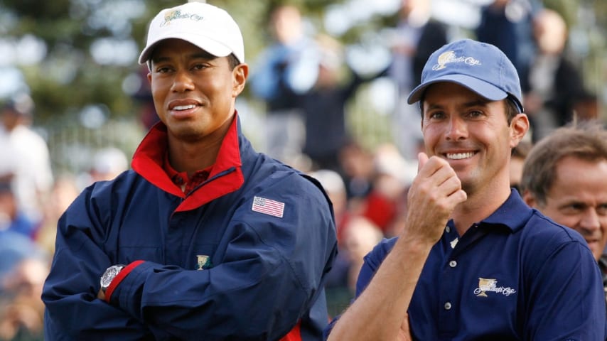 Canada's Mike Weir faced off in a Sunday Singles match against Tiger Woods at the 2007 Presidents Cup. (Caryn Levy/PGA TOUR)
