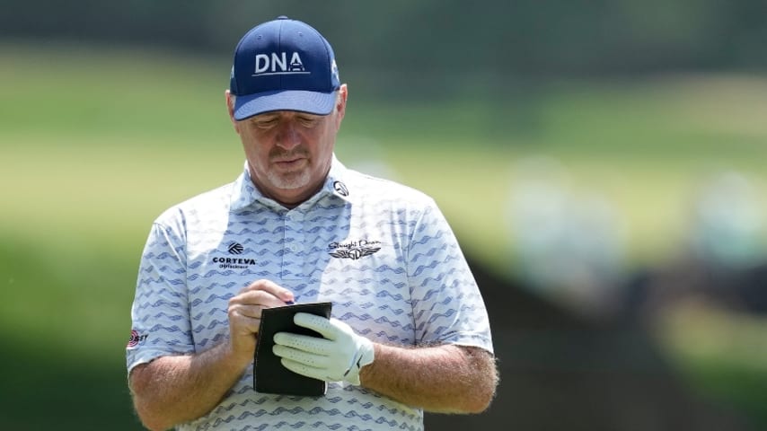 Rod Pampling takes two-shot lead at U.S. Senior Open Championship