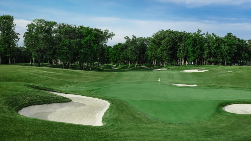 A scenic view of No. 8 at TPC Deere Run. (Andrew Redington/Getty Images)