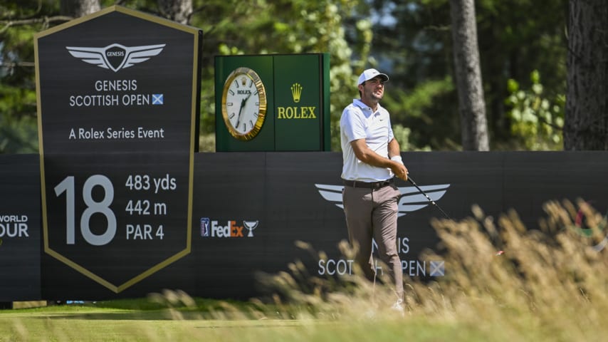NORTH BERWICK, SCOTLAND - JULY 15: during the third round of the Genesis Scottish Open at The Renaissance Club on July 15, 2023 in North Berwick, Scotland. (Photo by Keyur Khamar/PGA TOUR via Getty Images)