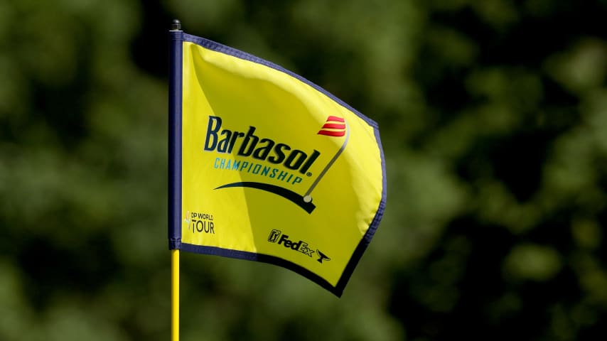 NICHOLASVILLE, KENTUCKY - JULY 12: A hole flag during the Pro Am prior to the Barbasol Championship at Keene Trace Golf Club on July 12, 2023 in United States. (Photo by Andy Lyons/Getty Images)