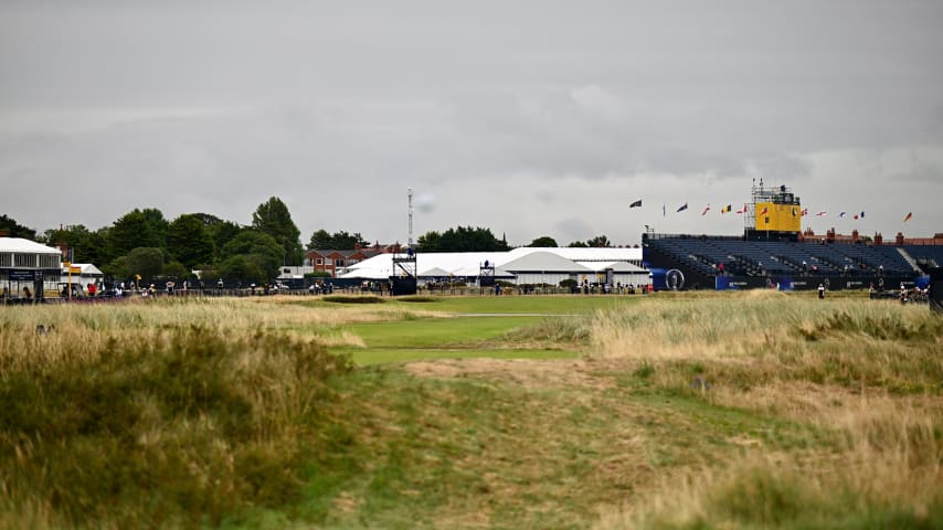 A general view off the 18th tee for The 151st Open Championship at Royal Liverpool Golf Club. (Keyur Khamar/PGA TOUR)