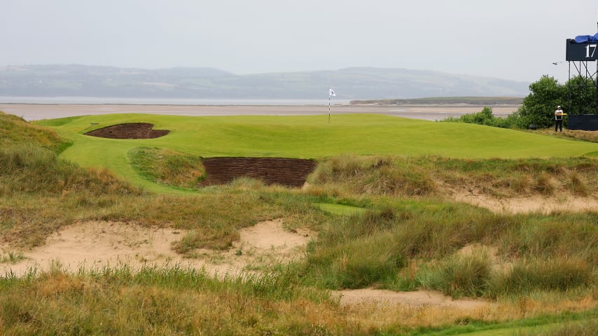 General view of the new 17th hole at Royal Liverpool Golf Club. (Andrew Redington/Getty Images)