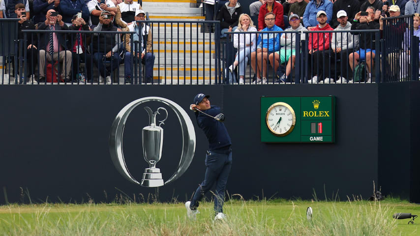 Matthew Jordan gets The Open Championship started at Royal Liverpool