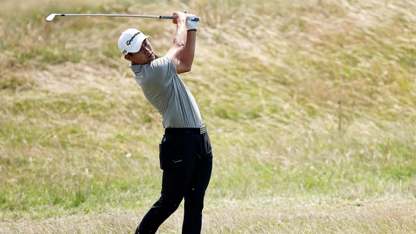 Collin Morikawa using unreleased 3-iron at The Open