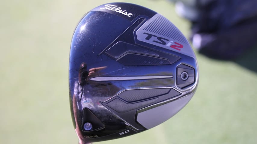 Harman uses a Titleist TSi2 9-degree driver head. (GolfWRX)