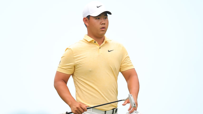 Defending champion Tom Kim withdraws from Wyndham Championship