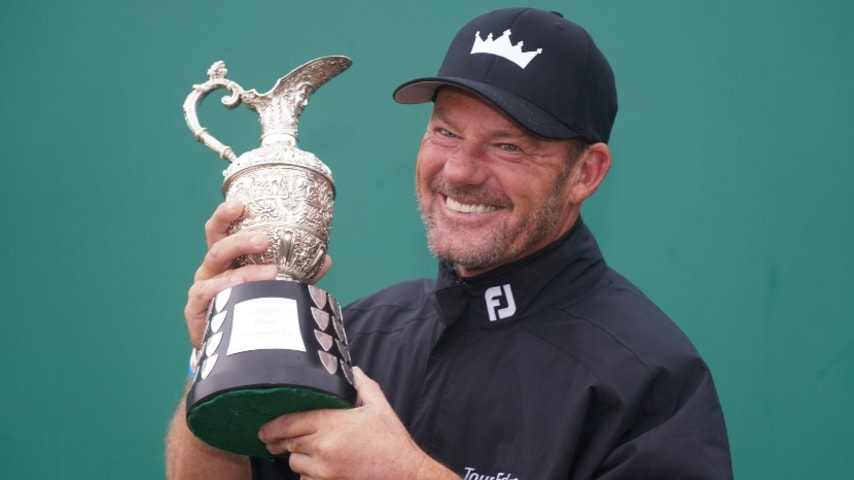 Alex Cejka wins in the rain and wind at The Senior Open Championship